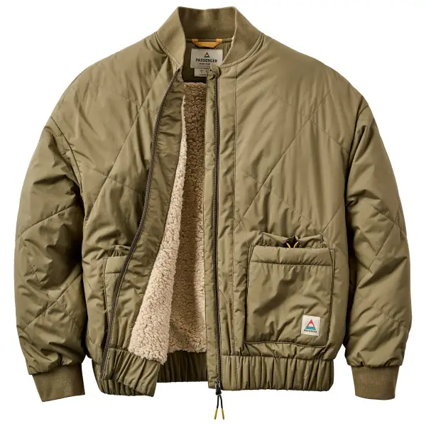 Passenger - Women's Lucia Sherpa Lined Bomber Jacket - Freizeitjacke Gr XS beige