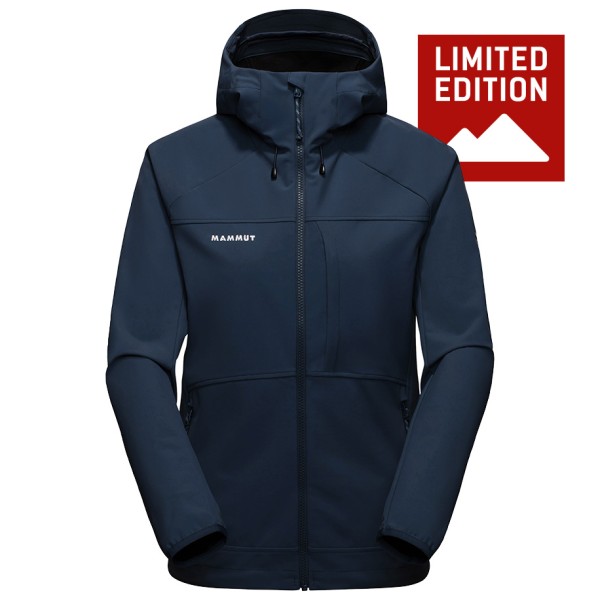 Mammut - Women's Ultimate Comfort SO Hooded Jacket Exclusive - Softshelljacke Gr XS blau