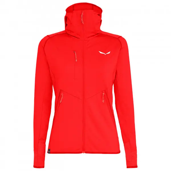 Salewa - Women's Agner Hybrid Polarlite Fullzip Hoody - Fleecejacke Gr 34 rot
