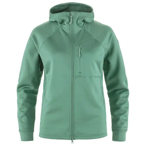 Fjällräven - Women's Abisko Grid Fleece Hoodie - Fleecejacke Gr S türkis