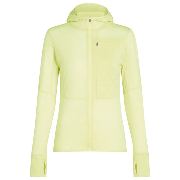 Icebreaker - Women's 200 RealFleece Descender L/S Zip Hoodie - Merinohoodie Gr XS gelb