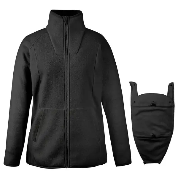 Mamalila - Women's Fleece-Tragejacke Basel - Fleecejacke Gr XXL schwarz