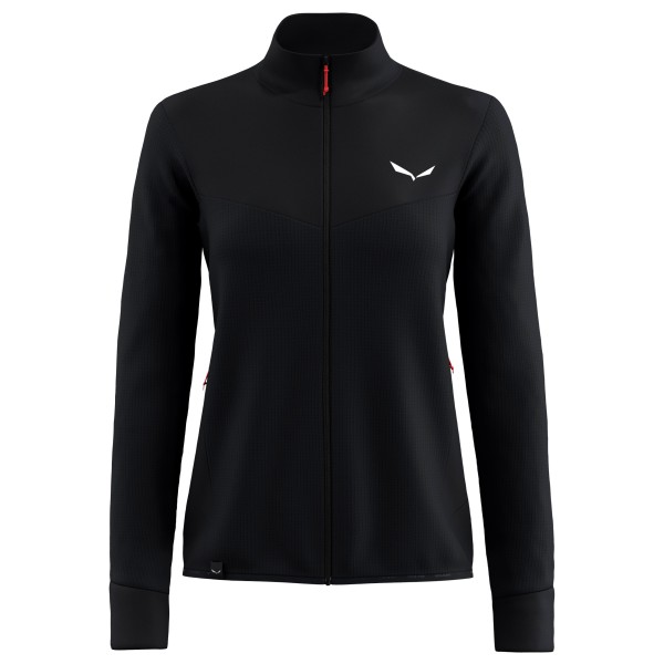 Salewa - Women's Puez Waffle Hybrid PL Jacket - Fleecejacke Gr 34 schwarz