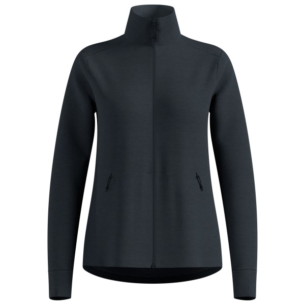 Odlo - Women's Mid Layer Full Zip Grid Fleece - Fleecejacke Gr XXS schwarz/blau