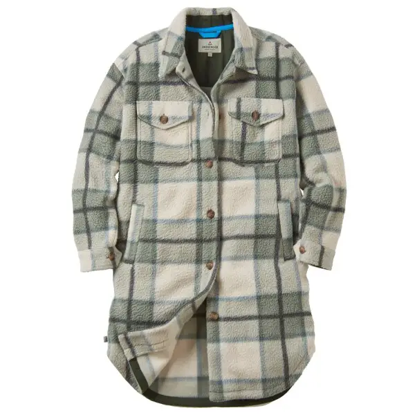 Passenger - Women's Cloudy Recycled Sherpa Fleece Shirt - Fleecejacke Gr XS grau