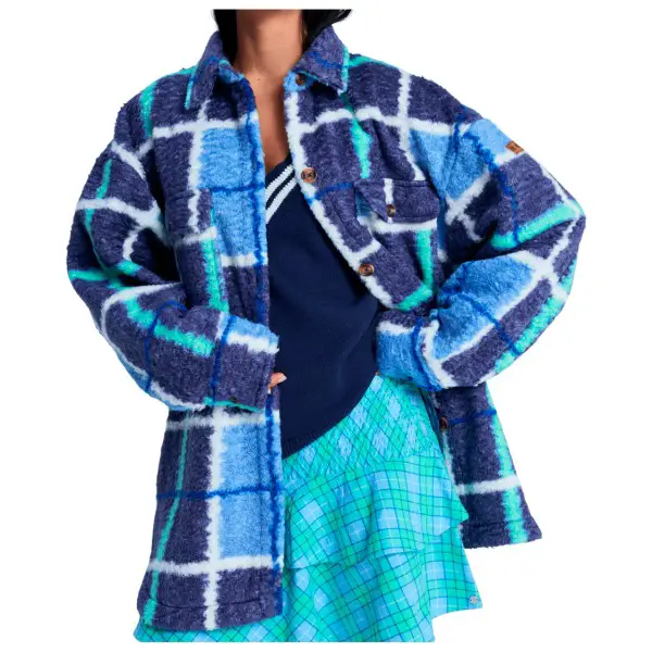 Roxy - Women's Over and Above - Fleecejacke Gr M blau