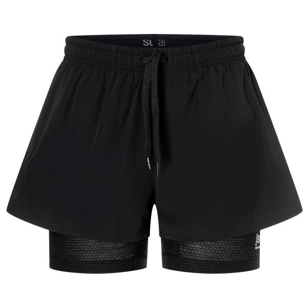 super.natural - Women's Double Layer Shorts - Shorts Gr S schwarz