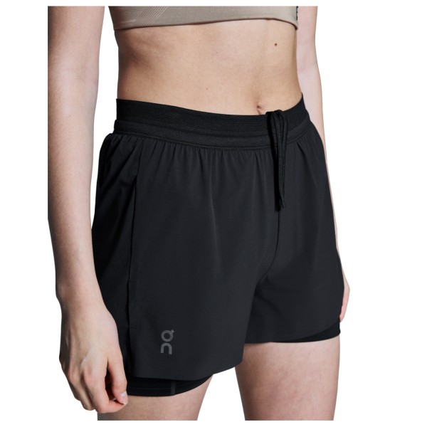 On - Women's 3 Performance 2/1 Shorts - Laufshorts Gr XL schwarz