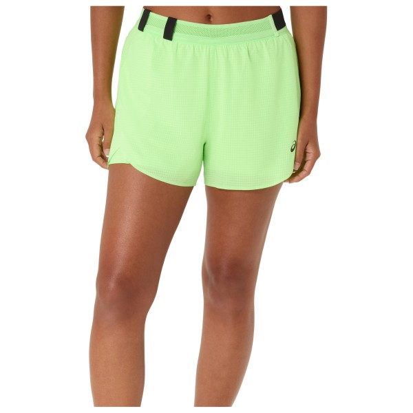 Asics - Women's Metarun Split Shorts - Laufshorts Gr XS braun/grün