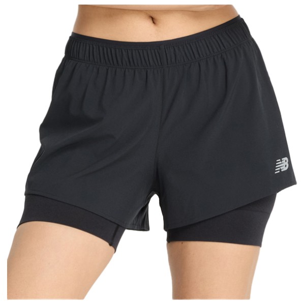 New Balance - Women's RC 2-in-1 Short 3'' - Laufshorts Gr XS schwarz
