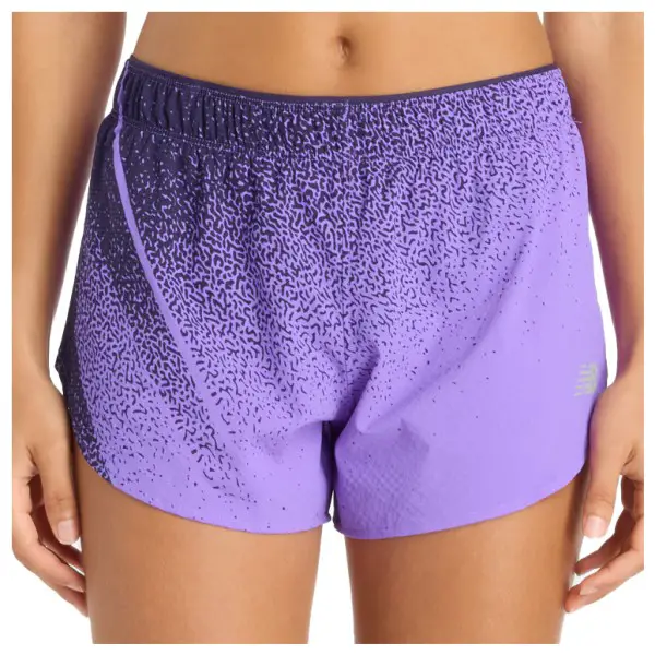 New Balance - Women's RC Ultra Light Printed Short 3'' - Laufshorts Gr XS lila