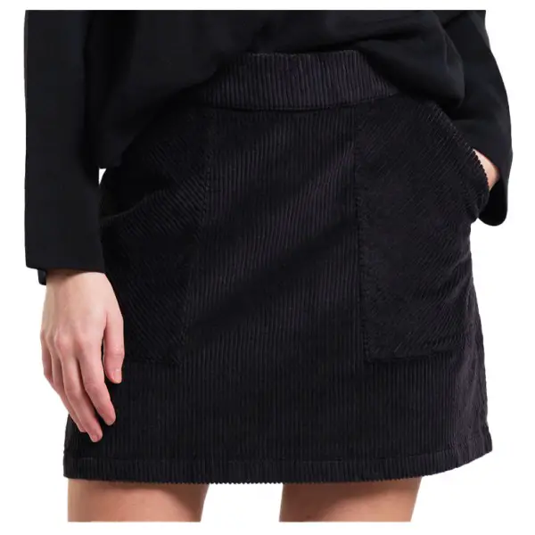 DEDICATED - Women's Skirt Majorna Corduroy - Rock Gr XS schwarz
