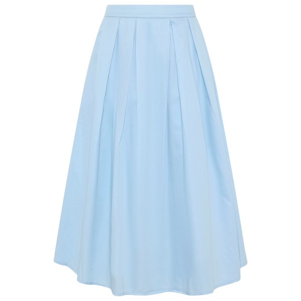 KnowledgeCotton Apparel - Women's Organic Cotton Pleated Skirt - Rock Gr M blau