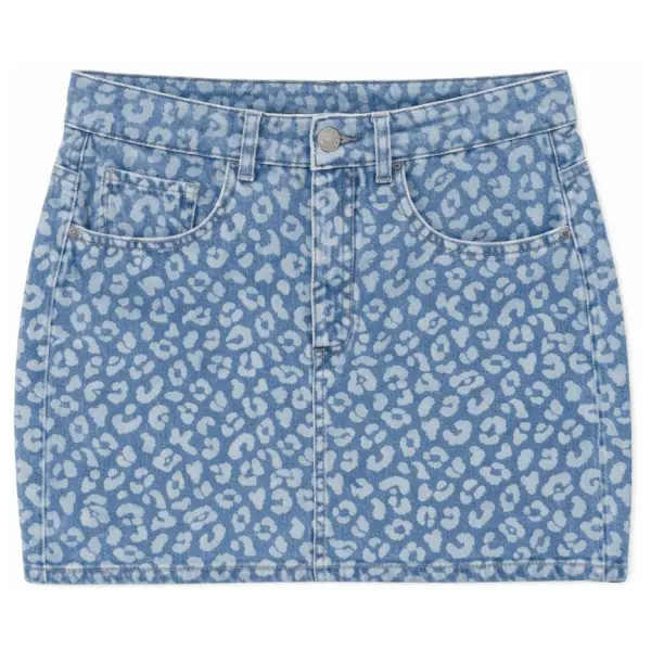 Mazine - Women's Printed Denim Mini Skirt - Rock Gr XS blau
