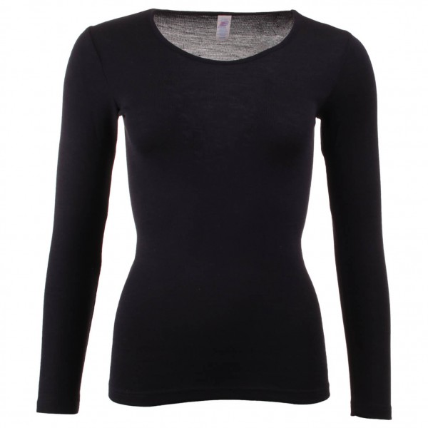 Engel - Women's Unterhemd L/S - Merinounterwäsche Gr 42/44 schwarz