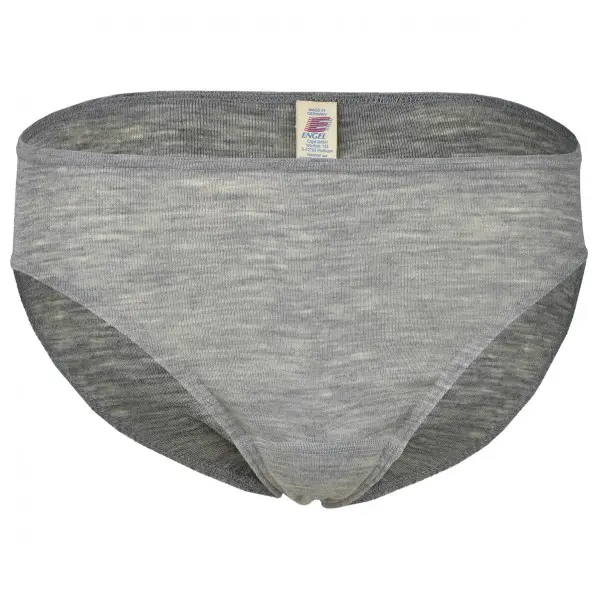 Engel - Damen Bikini Slip - Merinounterwäsche Gr 34/36 grau