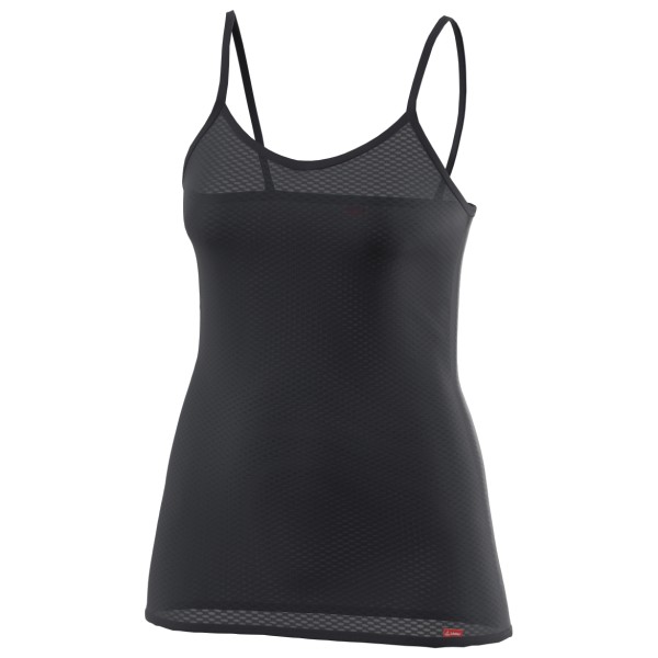 Löffler - Women's Spaghetti Top Grid Transtex Light - Kunstfaserunterwäsche Gr 34 schwarz/grau