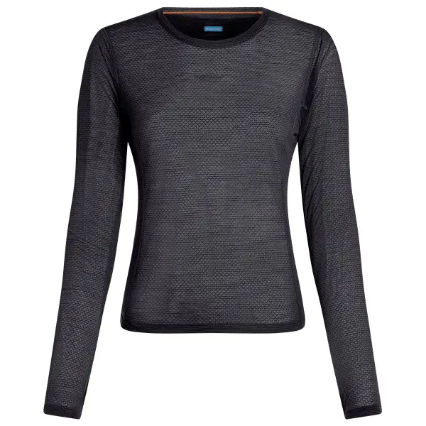 Icebreaker - Women's Merino75 CoolLiteFeatherlight L/S Crewe - Longsleeve Gr XS grau