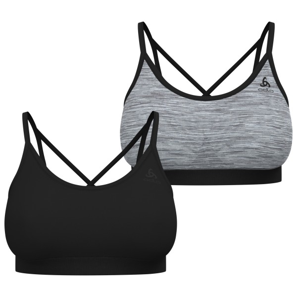 Odlo - Women's Seamless Low Sport Bra - Sport-BH Gr L schwarz/grau