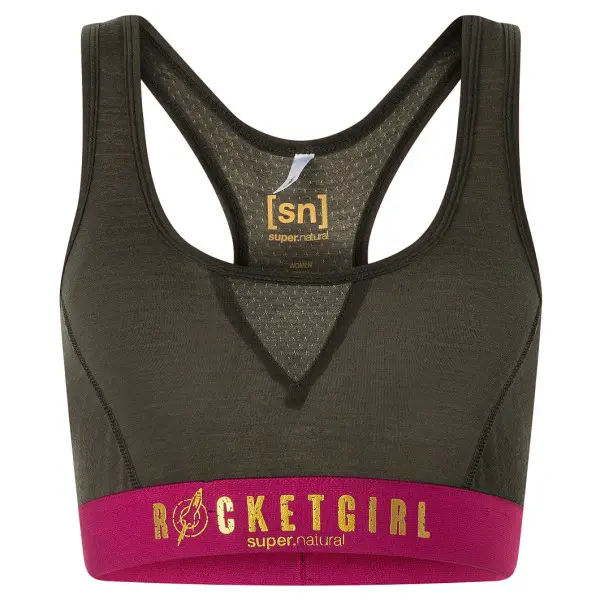 super.natural - Women's Rocket175 Bra - Sport-BH Gr S braun