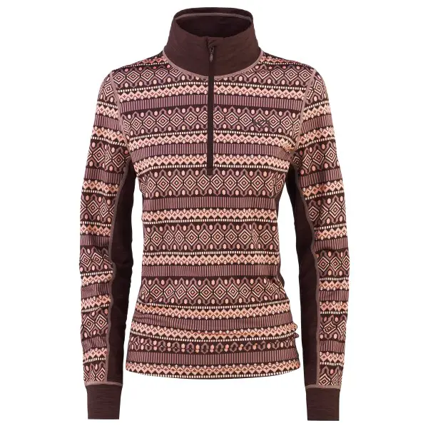 Kari Traa - Women's Lune Halfzip - Kunstfaserunterwäsche Gr XS braun