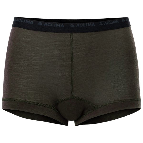 Aclima - Women's LW Hipster - Merinounterwäsche Gr L schwarz/oliv