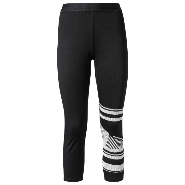 Vaude - Women's Monviso Wool 3/4 Tights - Merinounterwäsche Gr 34 schwarz