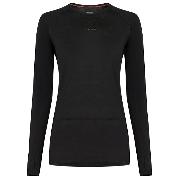 Icebreaker - Women's Merino 125 Zoneknit L/S Crewe - Merinounterwäsche Gr XS schwarz