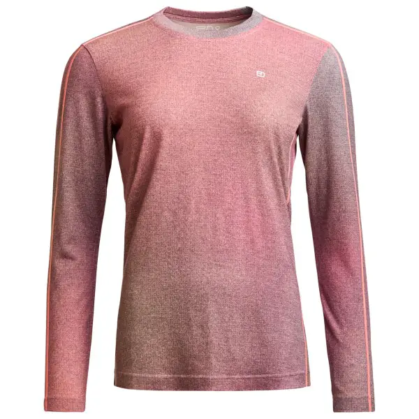 Ortovox - Women's 185 Rock'N'Wool Print L/S - Merinounterwäsche Gr XS rosa