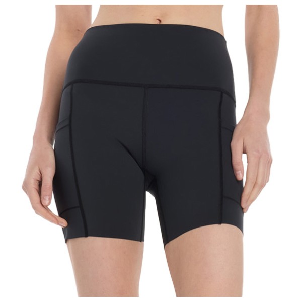New Balance - Women's Sleek Pocket High Rise Short 6'' - Lauftights Gr XXS schwarz