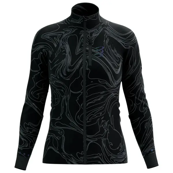 Compressport - Women's Hurricane Windproof Jacket Aurora - Laufjacke Gr L schwarz