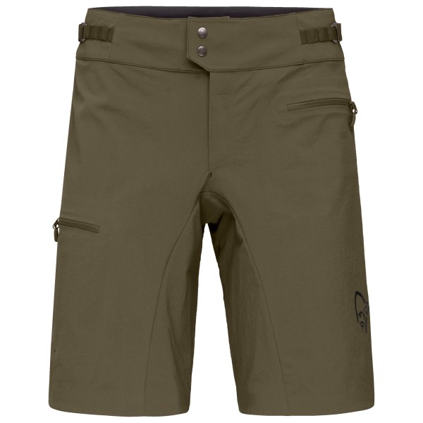 Norrøna - Women's Fjørå Flex1 Light Shorts - Radhose Gr M braun/oliv