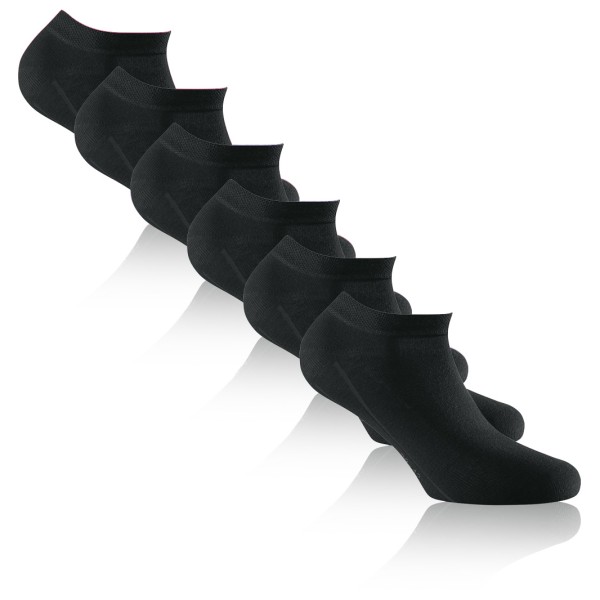 Rohner - Basic Sneaker (3-Pack) - Multifunktionssocken Gr 39-42 schwarz