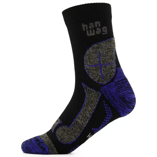 Hanwag - Hanwag Hike-Merino Socke - Wandersocken Gr 36-38 schwarz