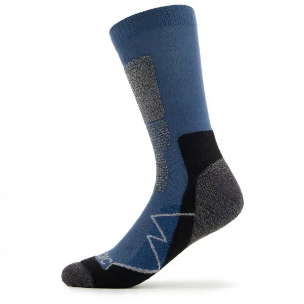 Stoic - Merino Trekking Crew Socks - Wandersocken Gr 45-47 blau