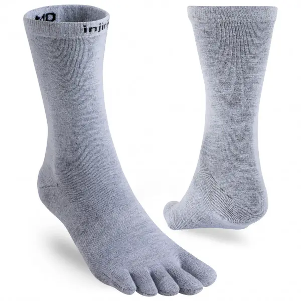 Injinji - Liner Crew - Multifunktionssocken Gr 37-40 grau