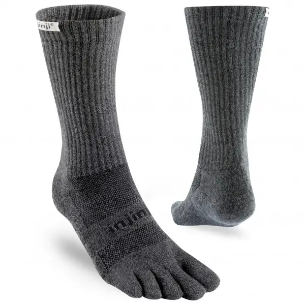 Injinji - Trail Midweight Crew - Wandersocken Gr 40,5-44 grau