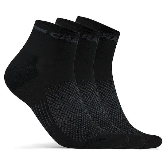 Craft - Core Dry Mid Sock 3-Pack - Radsocken Gr 40-42 schwarz