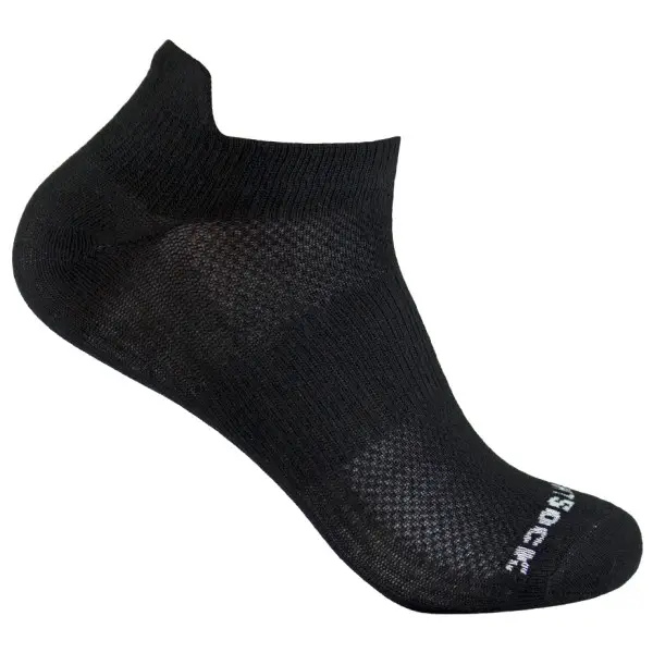 Wrightsock - Coolmesh II Low Tab - Multifunktionssocken Gr 37,5-41 schwarz