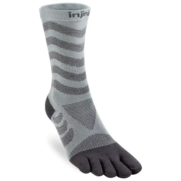 Injinji - Women's Run Technical Crew - Laufsocken Gr 40,5-44,5 grau