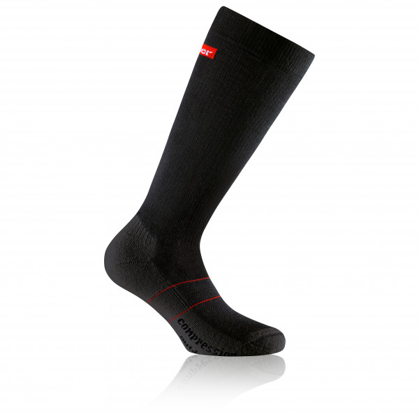 Rohner - Compression Outdoor Light - Wandersocken Gr 39-41 schwarz