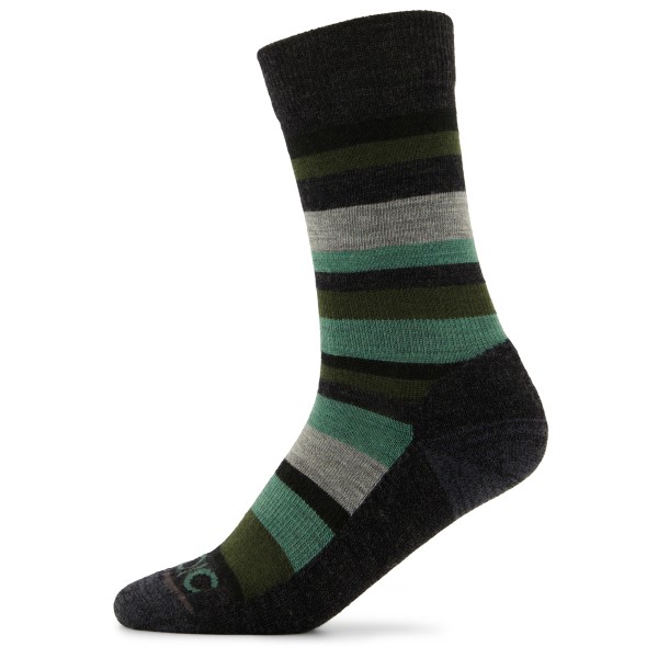 Stoic - Merino Trekking Crew Socks Stripes - Wandersocken Gr 36-38 schwarz