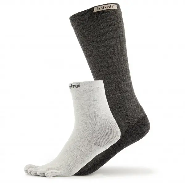Injinji - Liner+Hiker - Wandersocken Gr 37-44 grau