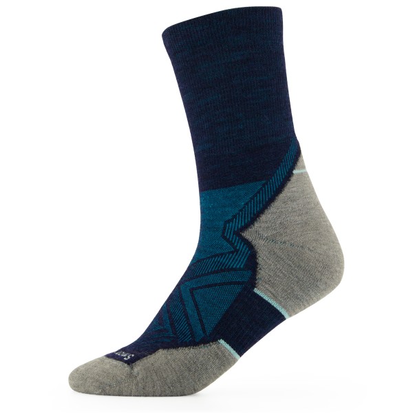 Smartwool - Run Targeted Cushion Mid Crew - Laufsocken Gr 42-45 blau