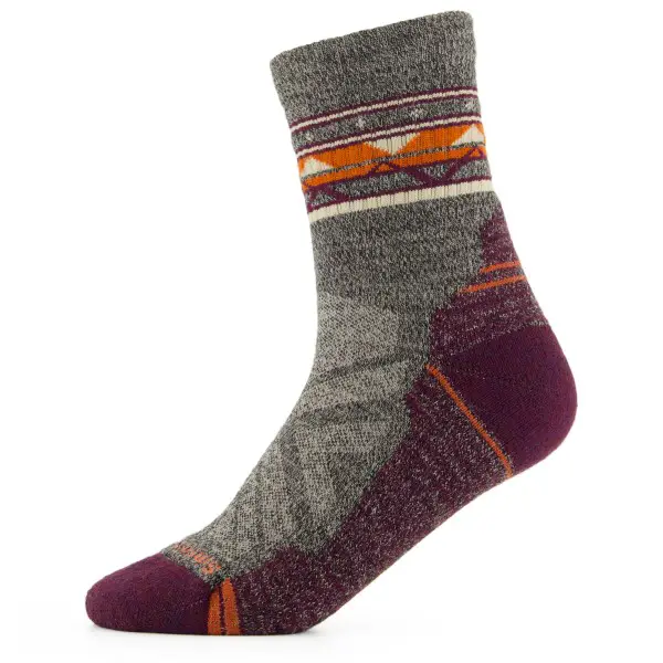 Smartwool - Women's Hike LT Cushion Zig Zag Valley Mid Crew - Wandersocken Gr 34-37 braun