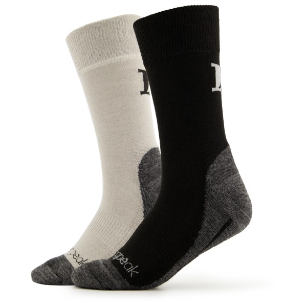 Heber Peak - EvergreenHe. Hiking Crew Socks 2-Pack - Wandersocken Gr 37-39 schwarz