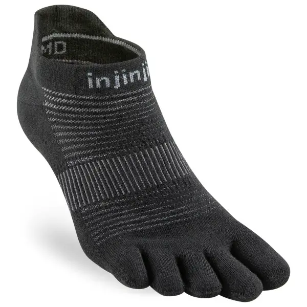 Injinji - Run Lightweight No-Show - Laufsocken Gr 40,5-44 schwarz