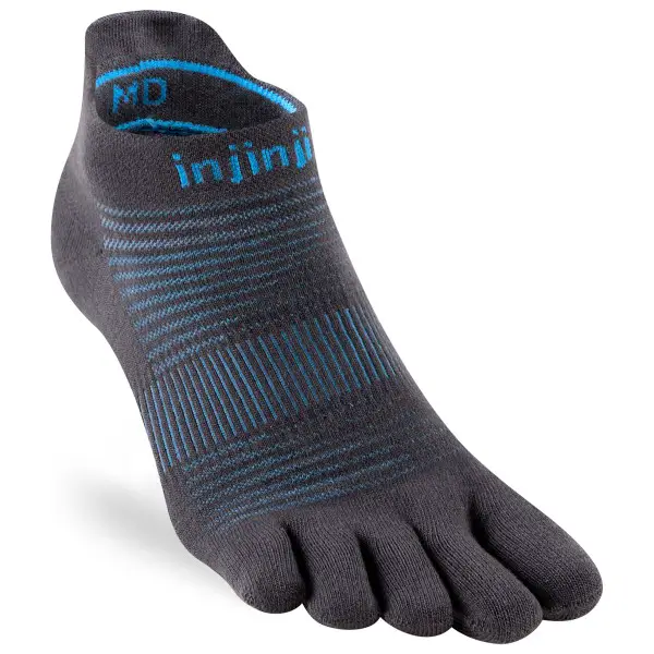 Injinji - Run Lightweight No-Show - Laufsocken Gr 47,5+ grau/blau