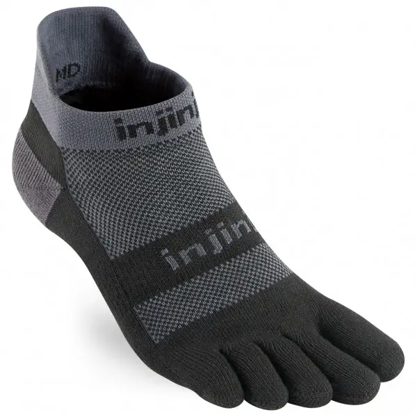 Injinji - Run Midweight No Show - Laufsocken Gr 40,5-44 schwarz