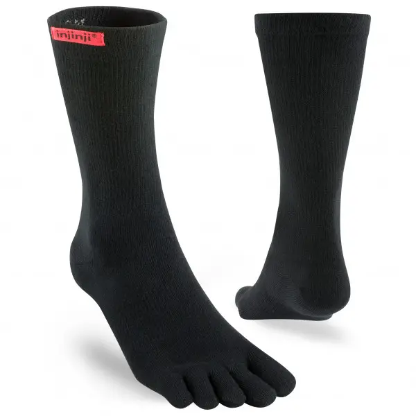 Injinji - Sport Original Weight Crew - Multifunktionssocken Gr 37-40 schwarz